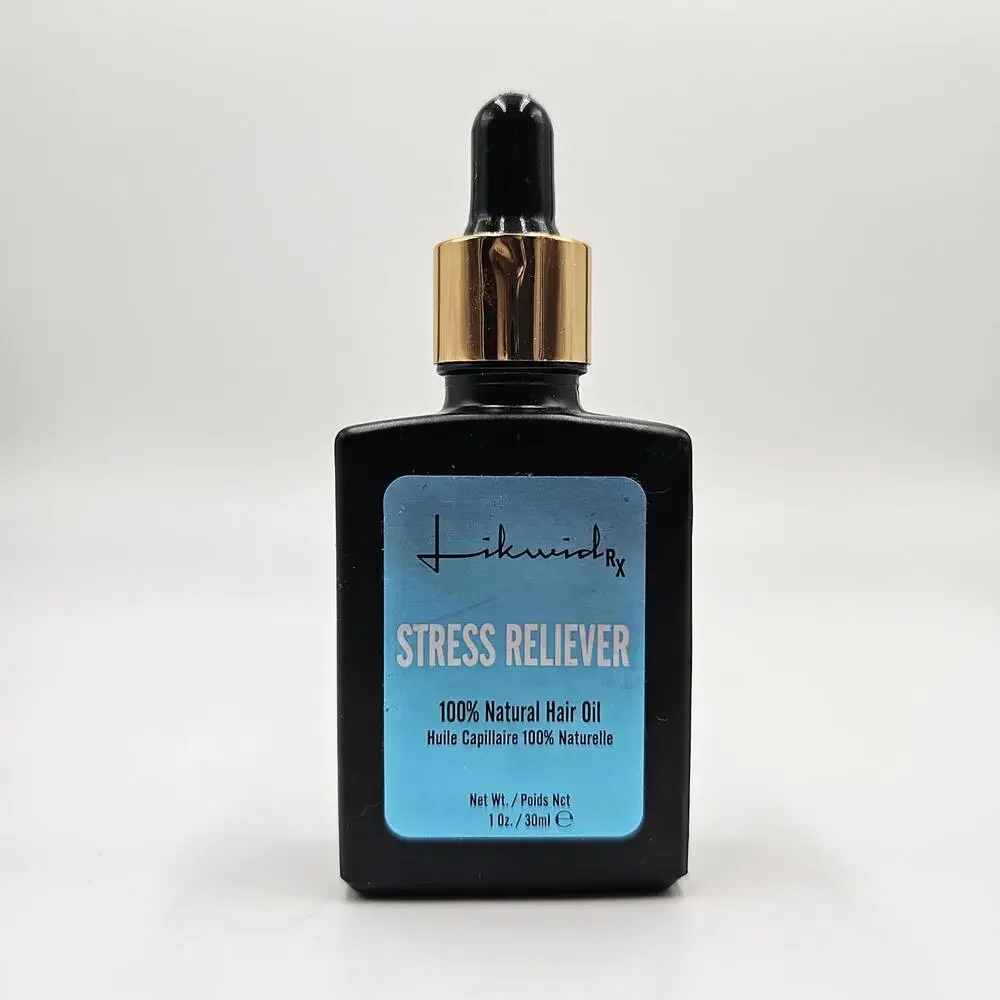 Likwid Rx‎ Stress Reliever 100% Natural Hair Oil 1oz. (30mL) Deep Conditioning